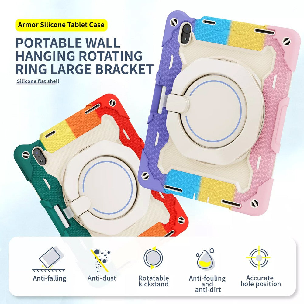 Armor Shockproof Handle Ring Rotation Case Cover for iPad Pro 13″ (2024)
