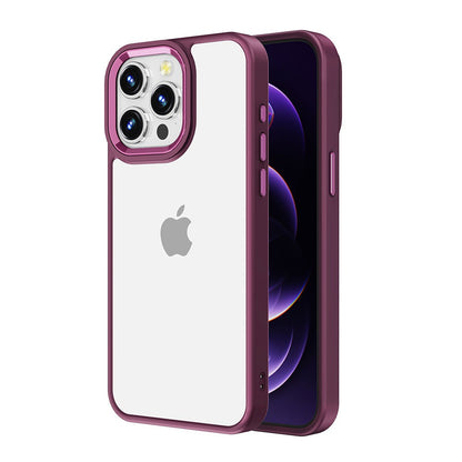 Metal Camera Lens Transparent Shockproof Case Cover – For iPhone 15