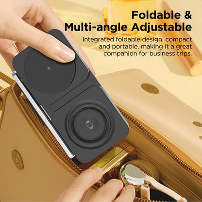 Twig T6 3-in-1 Foldable Wireless Charger Stand – Fast Wireless Charging for Apple Watch, iPhone & All Qi Devices