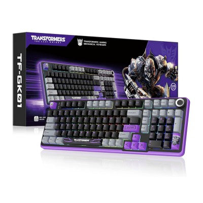 TF-GK01 Tri-Mode Wireless Mechanical Keyboard – 101 Keys, RGB 16.8M, Cybertronian Switches, Gasket Mount, 4000mAh Battery