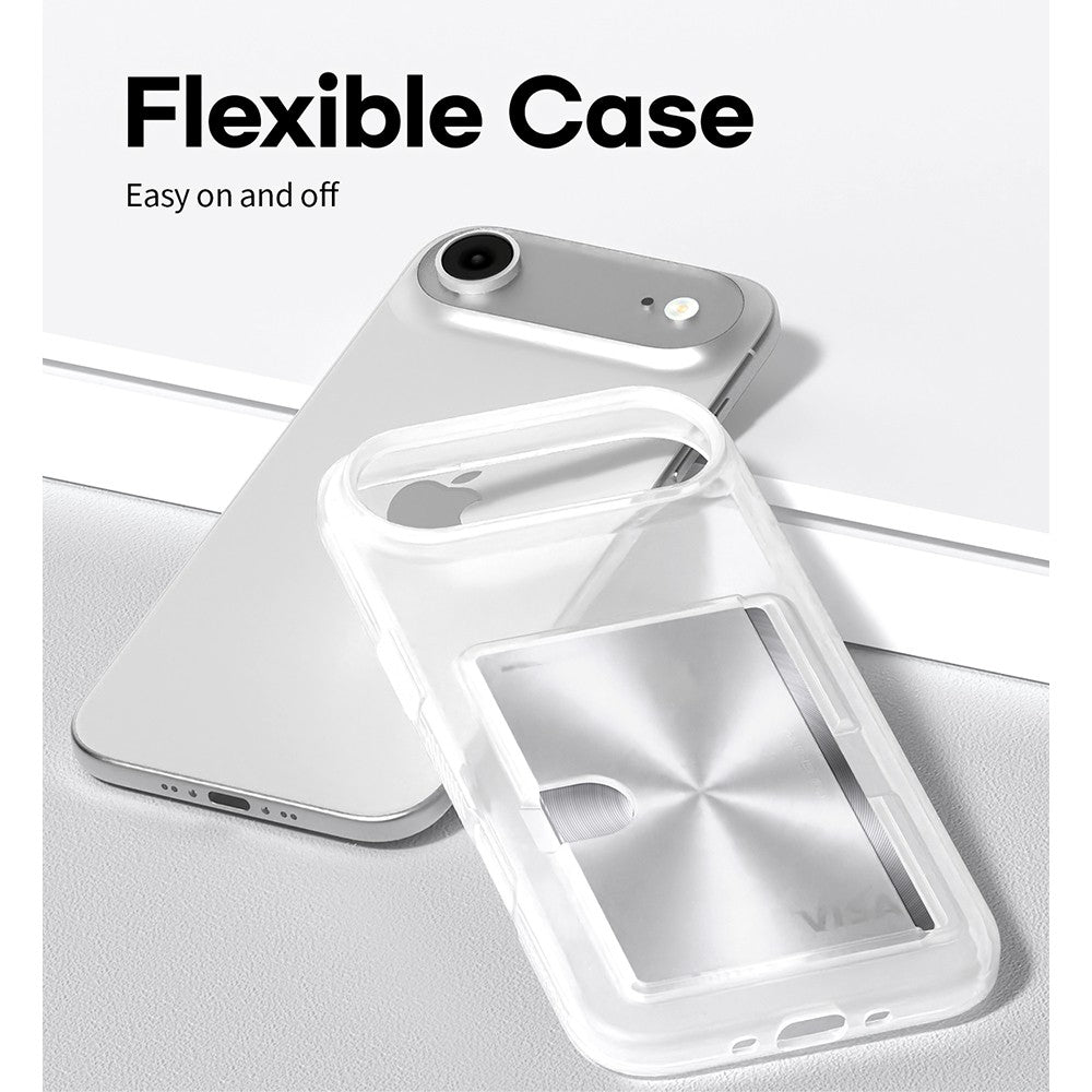 Goospery Rail 2 Card Holder Case Cover – Slim Wallet Design with Slide Card Slot for iPhone Air
