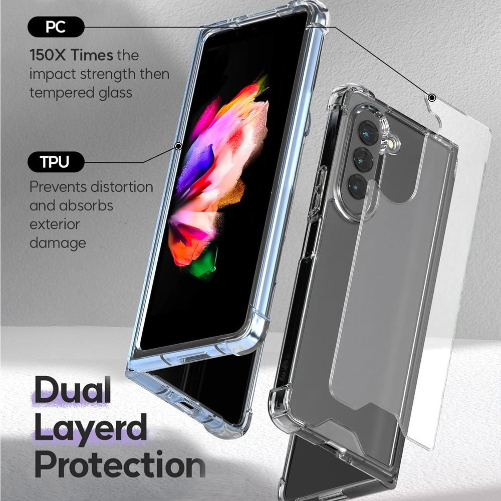 Super Protect Clear Cover Case for Samsung Galaxy Z Fold6