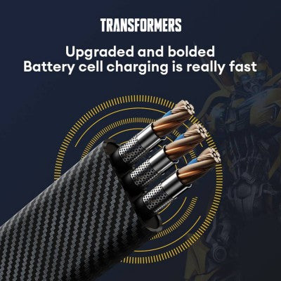 TF-A15 Deformed 4-in-1 Fast Charging Cable 65W – USB-C PD Multi Connector Cable for iPhone / Android / Laptop
