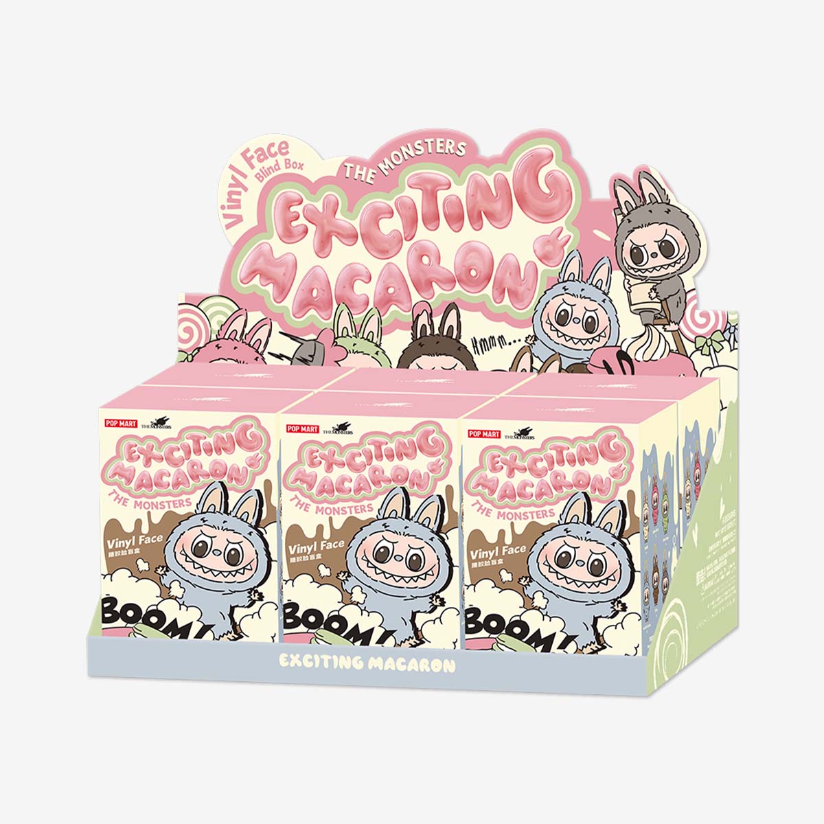 THE MONSTERS | LABUBU Exciting Macaron | Plush Pendant Blind Box