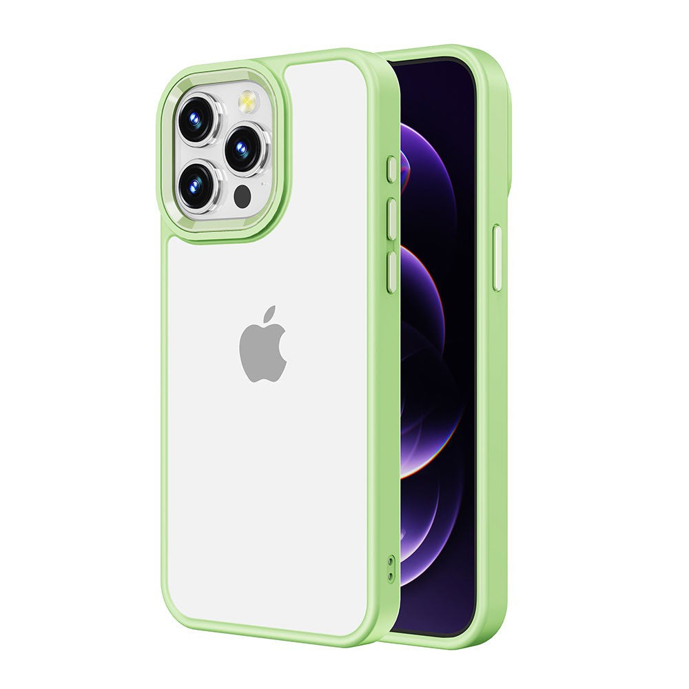 Metal Camera Lens Transparent Shockproof Case Cover – For iPhone 15