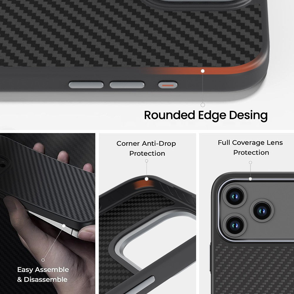 Armor Xtreme Soft TPU + 1500D Kevlar Case Cover with Magnetic Ring – Shockproof Protection for iPhone Air