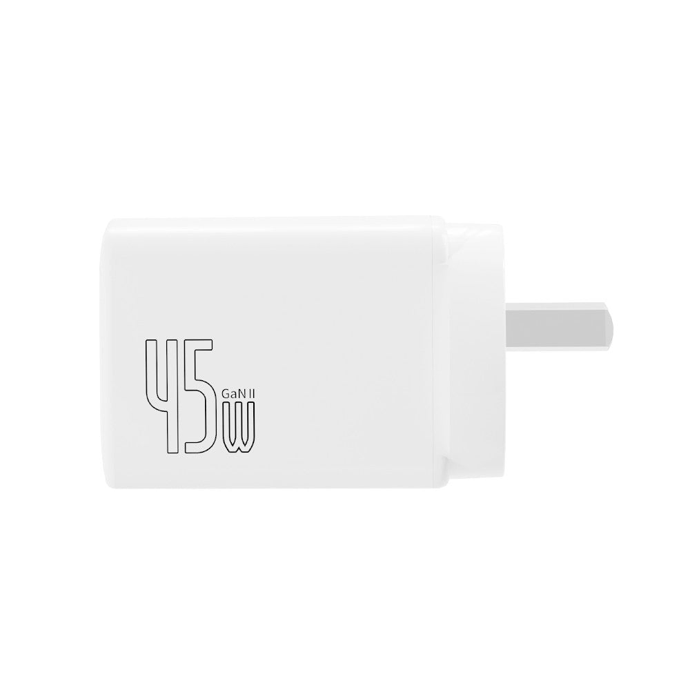 GaN II 45W PD3.0 QC3.0 Dual Ports Charging Adapter - White