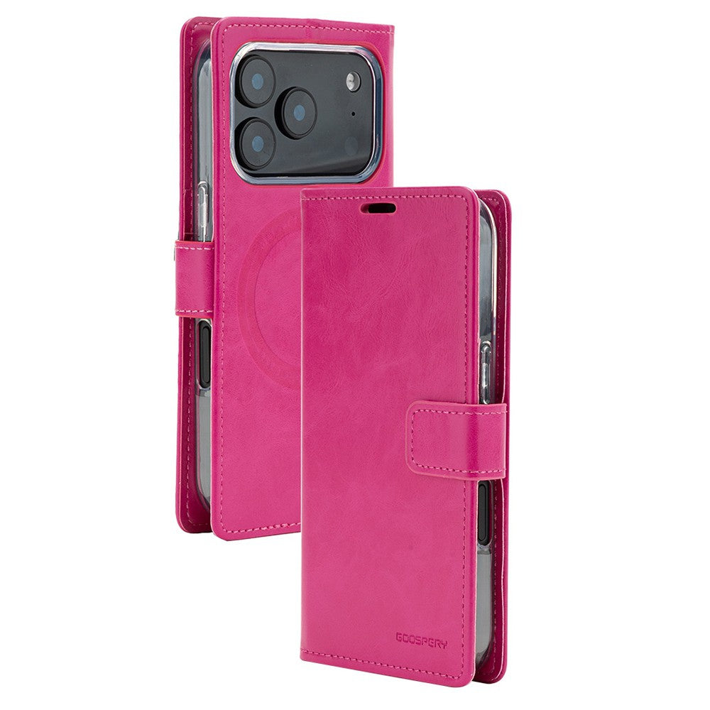 Mercury Blue Moon Diary Case with Magnetic Ring for iPhone 17 Pro Max