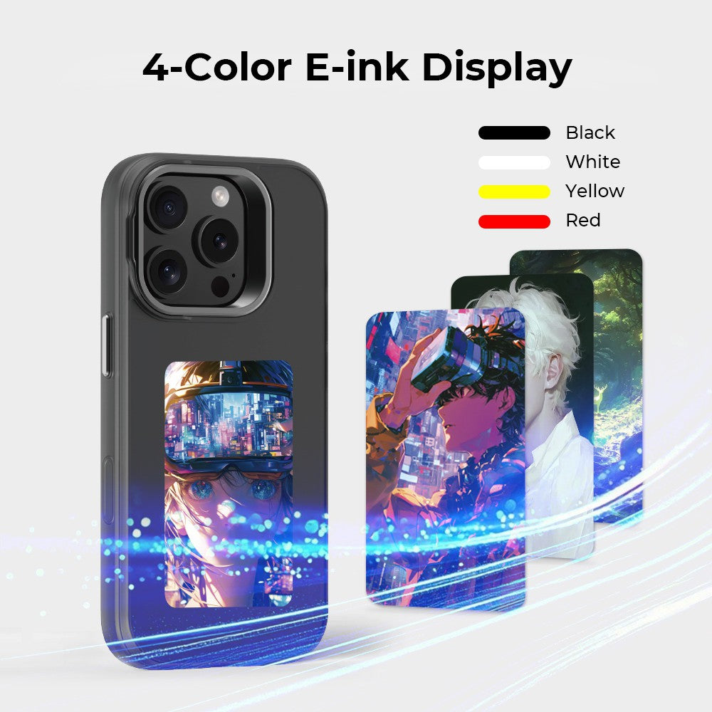 E-Ink Display Customizable Image Magnetic Case for iPhone 16 Pro