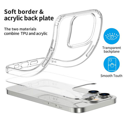 High Quality Acrylic + TPU Hybrid Transparent Case Cover for iPhone 15