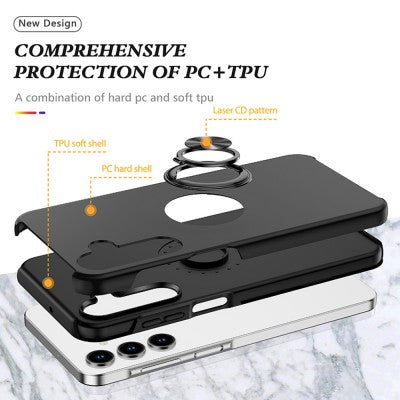 Magnetic Ring Holder Shockproof Cover Case for Samsung Galaxy A16 5G
