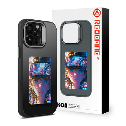 E-Ink Display Customizable Image Magnetic Case for iPhone 16 Pro