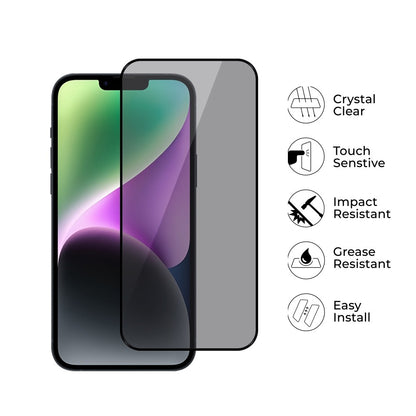 Privacy Full Coverage Tempered Glass Screen Protector for iPhone Air