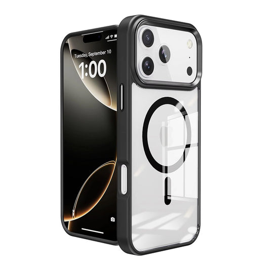 Redefine Metal Camera Lens Transparent Case Cover with Magnetic Ring for iPhone 17 Pro Max