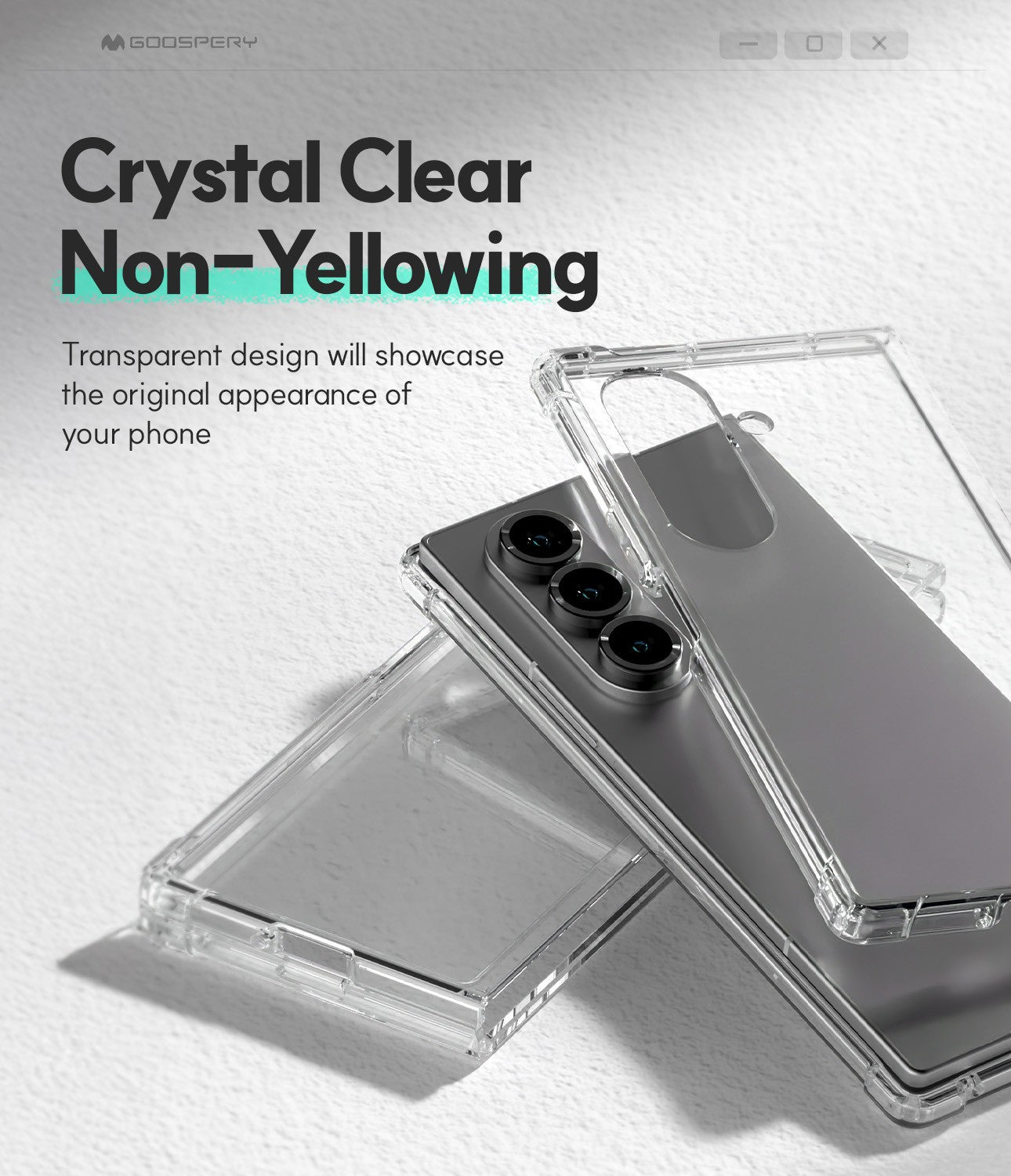 Super Protect Clear Cover Case for Samsung Galaxy Z Fold7 – Slim Transparent Shockproof Case