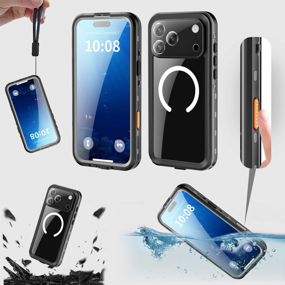 Dot+ IP68 Waterproof Case Cover with Magnetic Ring for iPhone 17 Pro Max
