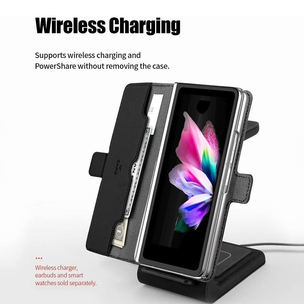 Premium Wallet Case Black for Samsung Galaxy Z Fold6
