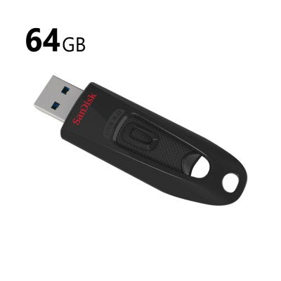 SanDisk Ultra USB 3.0 Flash Drive – 16GB / 32GB / 64GB / 128GB High-Speed USB Memory Stick