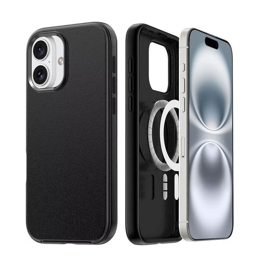 Hybrid Beatles Shockproof Case Cover with Magnetic Ring – Black For iPhone 17 Pro Max
