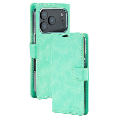 Mercury Blue Moon Diary Case with Magnetic Ring for iPhone 17 Pro Max