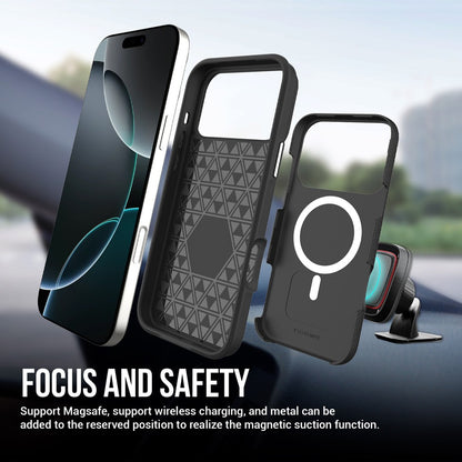Rugged Shockproof Case Cover with Magnetic Ring for iPhone 17 Pro Max