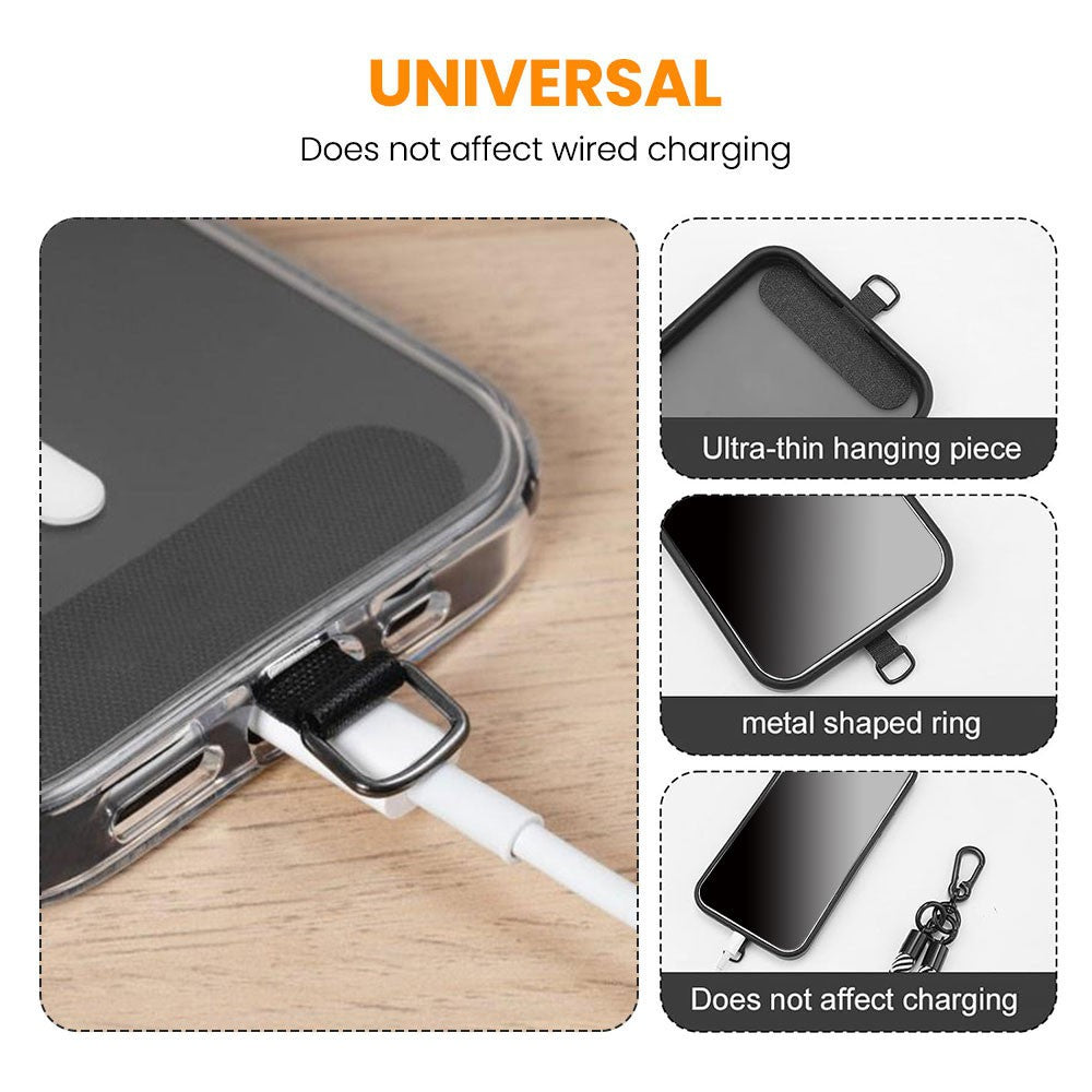 Universal Crossbody Phone Lanyard – 8mm Thick Round Rope Strap | Heavy-Duty Anti-Drop Mobile Neck & Shoulder Lanyard for All Smartphones