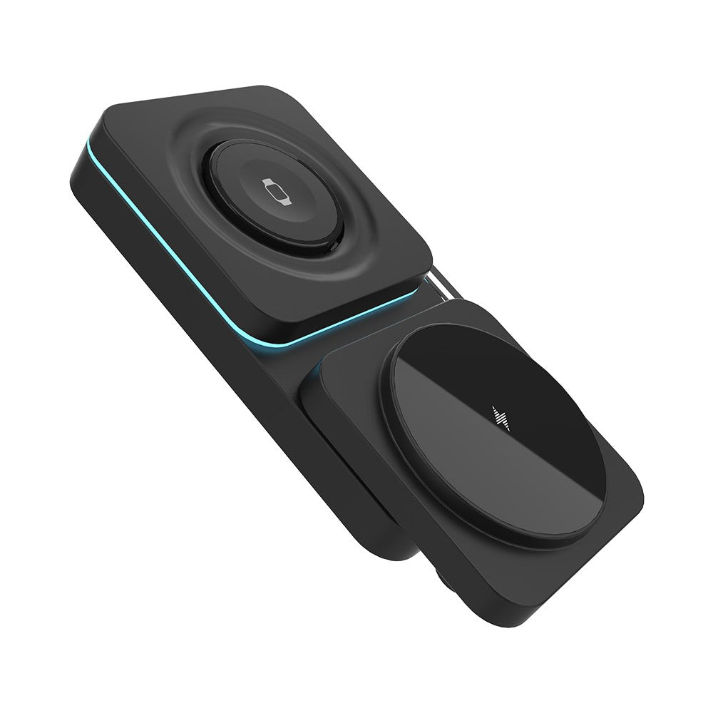 Twig T6 3-in-1 Foldable Wireless Charger Stand – Fast Wireless Charging for Apple Watch, iPhone & All Qi Devices