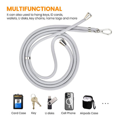 Universal Crossbody Cell Phone Lanyard Round Rope Diameter 6mm