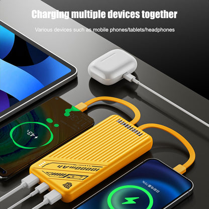 Transformers TF-D28 10000mAh Powerbank – Built-In Cable