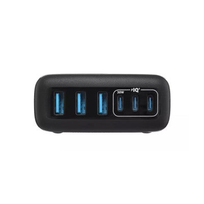 Anker 112W 6-Port USB Charging Station – PowerIQ Fast Charger for Phones, Tablets & Laptops (Model A2154T11)
