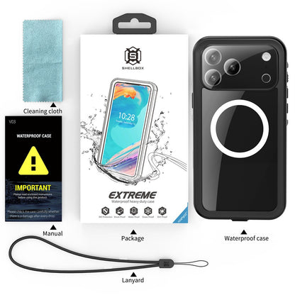 Dot+ IP68 Waterproof Case Cover with Magnetic Ring for iPhone 17 Pro Max