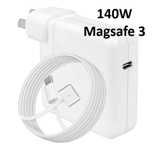 140W USB-C AC Power Adapter Charger for Apple MacBook Pro (MagSafe 3 Compatible) – Fast Charging PD3.1 GaN Charger