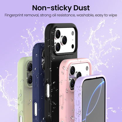 Liquid Silicone Case Cover with Magnetic Ring – For iPhone 17 Pro Max