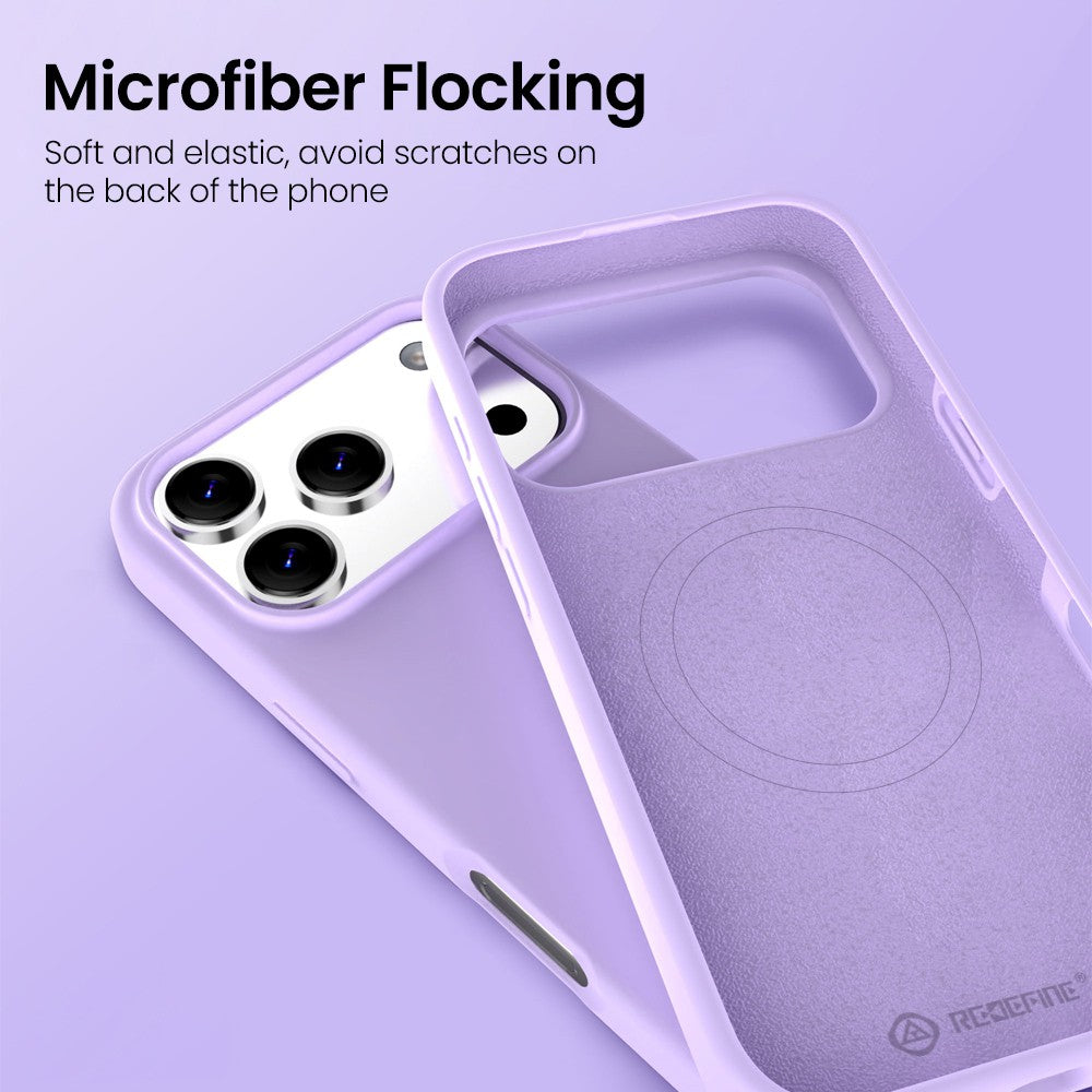 Liquid Silicone Case Cover with Magnetic Ring – For iPhone 17 Pro Max