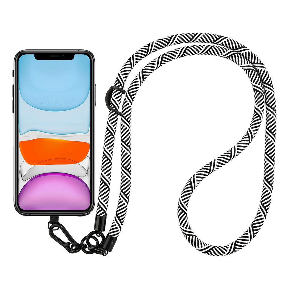 Universal Crossbody Phone Lanyard – 8mm Thick Round Rope Strap | Heavy-Duty Anti-Drop Mobile Neck & Shoulder Lanyard for All Smartphones
