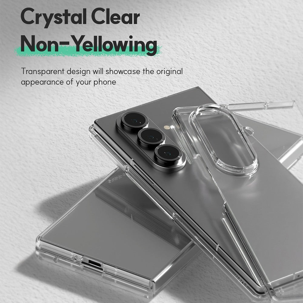 Mercury Clear Hard Case for Samsung Galaxy Z Fold7 – Crystal Transparent Slim Protective Cover