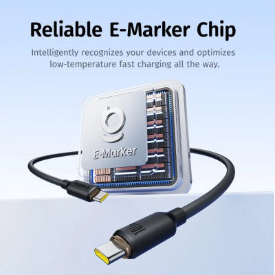 Foamed Silicone USB-C to USB-C Fast Charging Data Cable – 100W Power Delivery, 2m