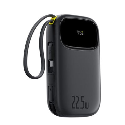 Baseus EnerFill FC31 Digital Display Power Bank 10000mAh – 22.5W Fast Charging with Dual Built-in Cables