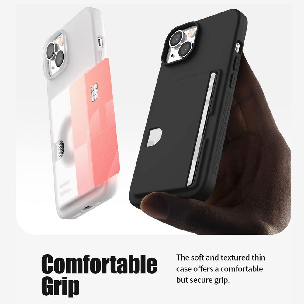 Goospery Rail 2 Card Holder Case Cover – Slim Wallet Design with Slide Card Slot for iPhone Air