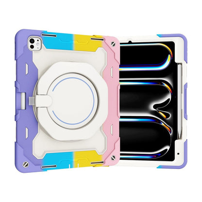 Armor Shockproof Handle Ring Rotation Case Cover for iPad Pro 13″ (2024)