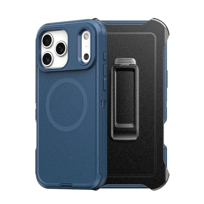 Shockproof Robot Armor Hard Plastic Belt Clip Case Cover with Magnetic Ring for iPhone 17 Pro Max