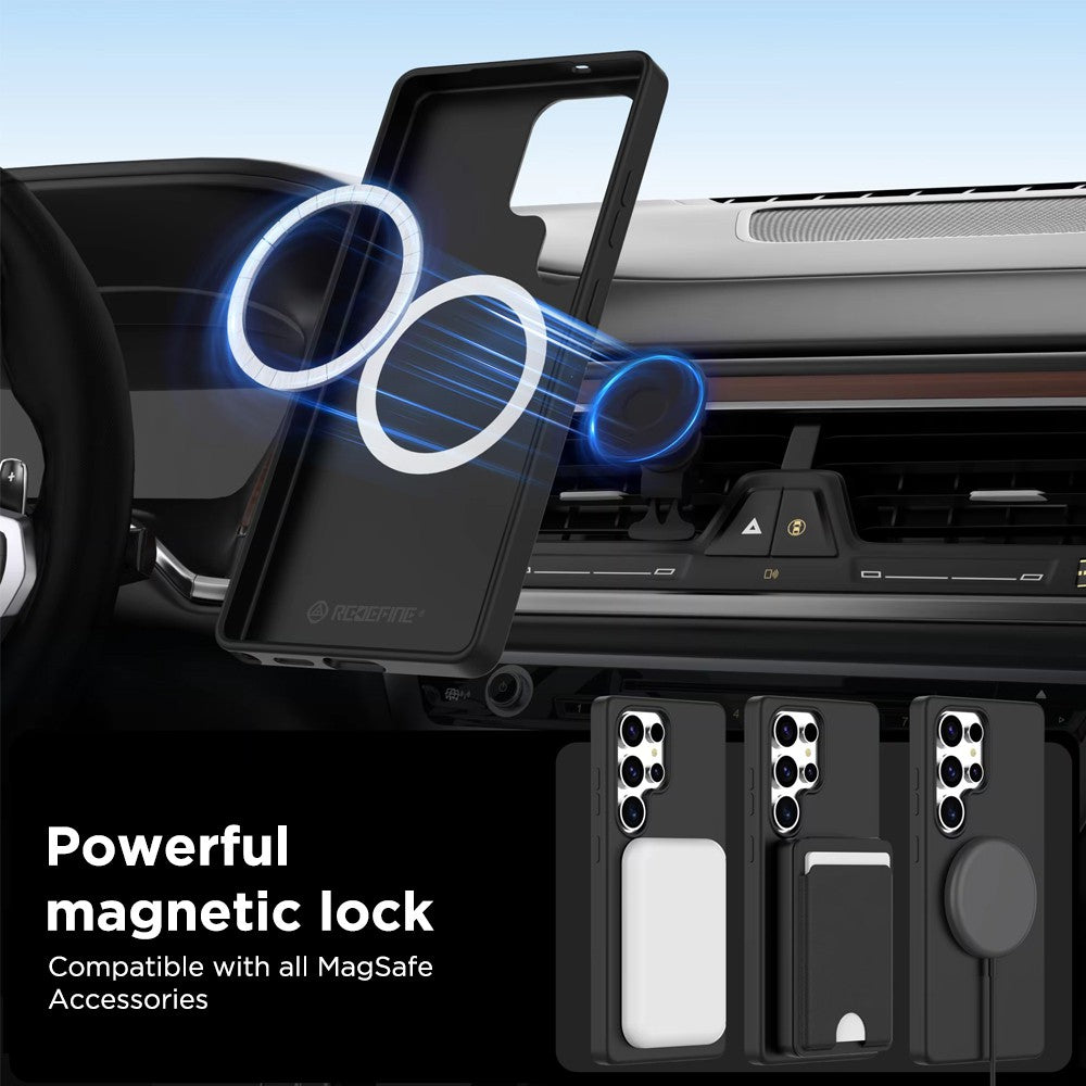 REDEFINE Liquid Silicone Case Cover with Magnetic Ring (Magsafe Compatible) for Samsung Galaxy S25 Ultra